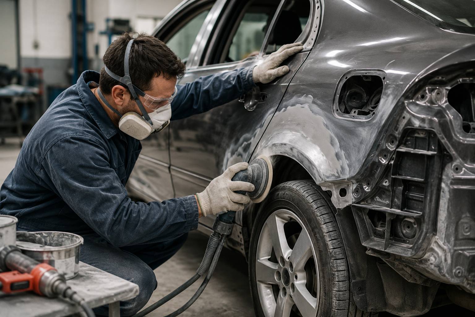 Inside the Crown Vehicle Repair workshop